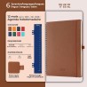 Agenda 2026: Agenda Semainier A4 Grande 29x21,7 cm Spirale, Planificateur Hebdomadaire D'Jan 2026 à Déc 2026(12 Mois) Scolaire, 