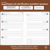 Agenda 2026: Agenda Semainier A4 Grande 29x21,7 cm Spirale, Planificateur Hebdomadaire D'Jan 2026 à Déc 2026(12 Mois) Scolaire, 