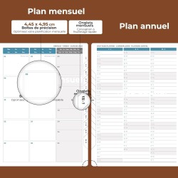 Agenda 2026: Agenda Semainier A4 Grande 29x21,7 cm Spirale, Planificateur Hebdomadaire D'Jan 2026 à Déc 2026(12 Mois) Scolaire, 