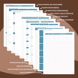 Agenda 2026: Agenda Semainier A4 Grande 29x21,7 cm Spirale, Planificateur Hebdomadaire D'Jan 2026 à Déc 2026(12 Mois) Scolaire, 