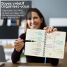 Agenda 2026: Agenda Semainier A4 Grande 29x21,7 cm Spirale, Planificateur Hebdomadaire D'Jan 2026 à Déc 2026(12 Mois) Scolaire, 