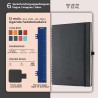 Agenda 2026: Agenda Semainier A4 Grande 29x21,7 cm Spirale, Planificateur Hebdomadaire D'Jan 2026 à Déc 2026(12 Mois) Scolaire, 