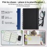 Agenda 2026: Agenda Semainier A4 Grande 29x21,7 cm Spirale, Planificateur Hebdomadaire D'Jan 2026 à Déc 2026(12 Mois) Scolaire, 
