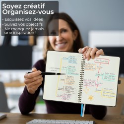 Agenda 2026: Agenda Semainier A4 Grande 29x21,7 cm Spirale, Planificateur Hebdomadaire D'Jan 2026 à Déc 2026(12 Mois) Scolaire, 