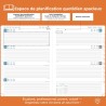 Agenda 2026: agenda semainier a4 grande 29x21,7 cm spirale, planificateur hebdomadaire d'jan 2026 à déc 2026(12 mois) scolaire, 