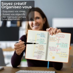 Agenda 2026: agenda semainier a4 grande 29x21,7 cm spirale, planificateur hebdomadaire d'jan 2026 à déc 2026(12 mois) scolaire, 