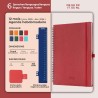 Agenda 2026: Agenda Semainier A4 Grande 29x21,7 cm Spirale, Planificateur Hebdomadaire D'Jan 2026 à Déc 2026(12 Mois) Scolaire, 