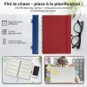 Agenda 2026: Agenda Semainier A4 Grande 29x21,7 cm Spirale, Planificateur Hebdomadaire D'Jan 2026 à Déc 2026(12 Mois) Scolaire, 