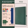 Agenda 2026: Agenda Semainier A4 Grande 29x21,7 cm Spirale, Planificateur Hebdomadaire D'Jan 2026 à Déc 2026(12 Mois) Scolaire, 