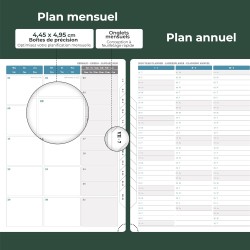 Agenda 2026: Agenda Semainier A4 Grande 29x21,7 cm Spirale, Planificateur Hebdomadaire D'Jan 2026 à Déc 2026(12 Mois) Scolaire, 