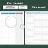 Agenda 2026: Agenda Semainier A4 Grande 29x21,7 cm Spirale, Planificateur Hebdomadaire D'Jan 2026 à Déc 2026(12 Mois) Scolaire, 