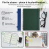 Agenda 2026: Agenda Semainier A4 Grande 29x21,7 cm Spirale, Planificateur Hebdomadaire D'Jan 2026 à Déc 2026(12 Mois) Scolaire, 