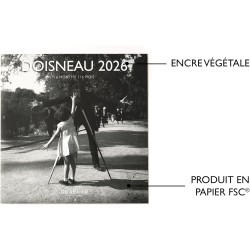 DRAEGER PARIS 1886 - Grand Calendrier mural 28x29 cm 2026 - Thème Doisneau - 12 mois - Papier FSC - Illustrations détachables