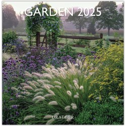 Grand Calendrier Mural 29x29 cm 2025 - Septembre 2024 à décembre 2025-15 mois - Jours et mois écrits en 7 langues - Thématique "