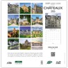 DRAEGER PARIS 1886 - Grand Calendrier Mural 2025 29x29 cm - Thème Château - 12 Photos - Septembre 2024-Décembre 2025-7 Langues -