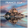 DRAEGER PARIS | Grand calendrier mural Chevaux 2024 à suspendre 29x29cm |16 mois sept-23 à dec 24 | 7 langues | Calendrier burea