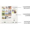 DRAEGER PARIS 1886 - Grand Calendrier mural 28x29 cm 2026 - Thème Chevaux - 12 mois - Papier FSC - Illustrations détachables