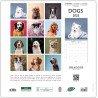 DRAEGER PARIS 1886 - Grand Calendrier Mural 29x29 cm 2025-7 Langues - Septembre 2024 - Décembre 2025 - Thèmes Variés : Chiens - 