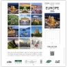 DRAEGER PARIS 1886 - Grand Calendrier Mural 2025-29x29 cm - 7 Langues - Sept 2024-Déc 2025-12 Photos Thématiques - Papier FSC & 