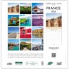 DRAEGER PARIS 1886 - Grand Calendrier Mural 2025 29x29cm - 7 Langues - Sept 2024-Déc 2025-12 Photos Thèmes Variés - Papier FSC É