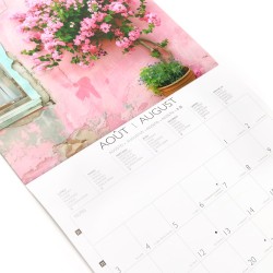 DRAEGER PARIS 1886 - Grand Calendrier mural 28x29 cm 2026 - Thème Jardin - 12 mois - Papier FSC - Illustrations détachables