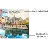 DRAEGER PARIS 1886 - Grand Calendrier mural 28x29 cm 2026 - Thème Paris - 12 mois - Papier FSC - Illustrations détachables