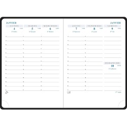 Exacompta - 15442E - Agenda semainier de poche Horizons 15 Barbara - 10,5 x 15 cm - Janvier à décembre 2026 - Coloris aléatoire