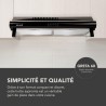 BELDEKO - Hotte Casquette/Visière 60 cm NOIR 210 m3/h - 100 Watts - Filtre inclus