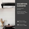 BELDEKO - Hotte Casquette/Visière 60 cm NOIR 210 m3/h - 100 Watts - Filtre inclus