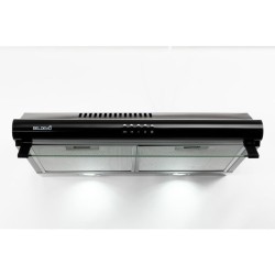 BELDEKO - Hotte Casquette/Visière 60 cm NOIR 210 m3/h - 100 Watts - Filtre inclus