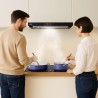 CIARRA CBCB6909A Classe A+ Hotte Télescopique Encastrable 60 cm 600 m³/h, Commande Tactile, 3 Vitesses, Recyclage & Evacuation, 