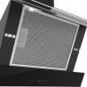 CIARRA CBCB6736N Class A++ Hotte Aspirante 60cm 650 m³/h - Hotte Inclinée - 4 Vitesses - 2 Niveaux de Luminosité LED Dimmable - 