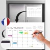Finoly Calendrier Frigo Juillet 25 Décembre 26 (18 Mois) A4 | Calendrier Magnetique Frigo | Planning Frigo Mensuel Magnetique Fa