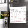 Finoly Calendrier Frigo Juillet 25 Décembre 26 (18 Mois) A4 | Calendrier Magnetique Frigo | Planning Frigo Mensuel Magnetique Fa