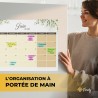Finoly Calendrier Frigo Juillet 25 Décembre 26 | Calendrier Magnetique Frigo 2025 2026 | Magnetique Mensuel Planificateur Famili