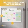 Finoly Calendrier Frigo Juillet 25 Décembre 26 | Calendrier Magnetique Frigo 2025 2026 | Magnetique Mensuel Planificateur Famili