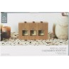 HOME DECO FACTORY - HD0094 Calendrier Flip Flap en Bois Brut, Élément Décoratif Fonctionnel pour Salon ou Bureau, Dimensions 30x