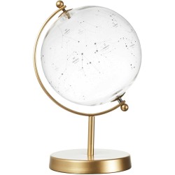 HOME DECO FACTORY - HD0093 Globe en Verre Constellations - Décoration Intérieure Élégante, Moderne ou Classique, pour Étagère ou