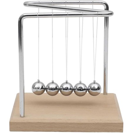 HOME DECO FACTORY, HD0378, Pendule de Newton H15 cm - Objet décoratif éducatif, Design Minimaliste, mouvements hypnotisants, Cad