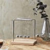 HOME DECO FACTORY, HD0378, Pendule de Newton H15 cm - Objet décoratif éducatif, Design Minimaliste, mouvements hypnotisants, Cad