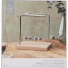 HOME DECO FACTORY, HD0378, Pendule de Newton H15 cm - Objet décoratif éducatif, Design Minimaliste, mouvements hypnotisants, Cad
