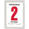 OBERTHUR - 1 Bloc Calendrier à Effeuiller Ephémérides Neutre - Janvier 2026 à Décembre 2026 - Dimension 9.2 x 6.3 cm - Boitier C