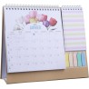 Calendrier de Bureau 2026, Mensuel Planificateur avec les Jours Fériés Français, les Mini-notes, Calendriers avec Pochette Organ