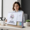 Calendrier de Bureau 2026, Mensuel Planificateur avec les Jours Fériés Français, les Mini-notes, Calendriers avec Pochette Organ