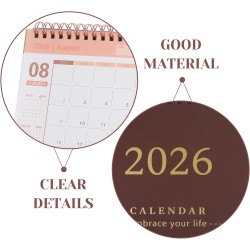 Didiseaon Calendrier 2025 2026: Calendrier De Bureau 2025-2026 Petit De Juillet 2025 À Décembre 2026 Planificateur Mensuel À Rab