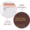 Didiseaon Calendrier 2025 2026: Calendrier De Bureau 2025-2026 Petit De Juillet 2025 À Décembre 2026 Planificateur Mensuel À Rab