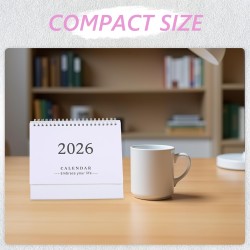 Didiseaon Calendrier De Bureau 2025-2026 : Petit Calendrier De Bureau De Juillet 2025 À Décembre 2026 Planificateur Mensuel À Ra