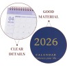 Didiseaon Calendrier De Bureau 2025-2026 : Petit Calendrier De Bureau De Juillet 2025 À Décembre 2026 Planificateur Mensuel À Ra