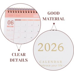 Didiseaon Calendrier De Bureau 2025-2026 : Petit Calendrier De Bureau De Juillet 2025 À Décembre 2026 Planificateur Mensuel À Ra