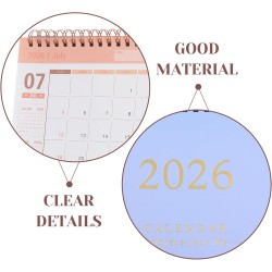 Didiseaon Calendrier 2025 2026: Calendrier De Bureau 2025-2026 Petit De Juillet 2025 À Décembre 2026 Planificateur Mensuel À Rab